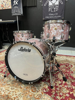 Ludwig Rose Marine Pearl Classic Maple 4pc Drum Set