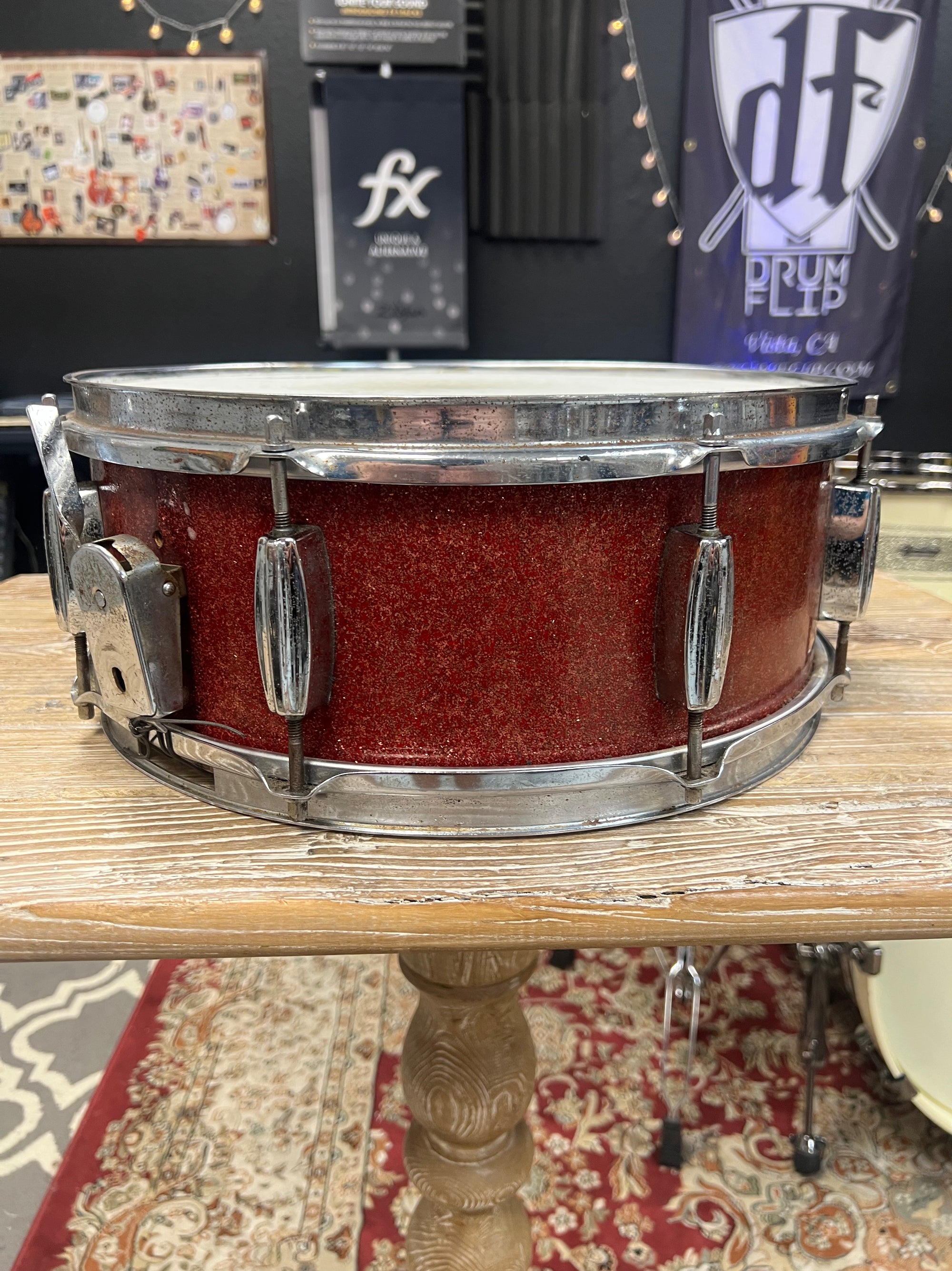 Strawberry Sparkle 14x5.5” Snare Drum