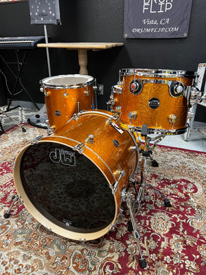 DW Performance 4pc Gold Sparkle Drum Set