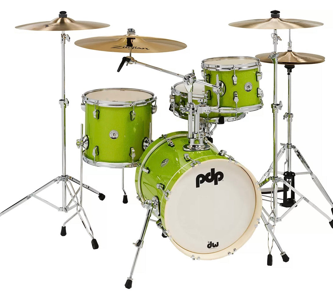 PDP New Yorker Electric Green Sparkle 4pc kit
