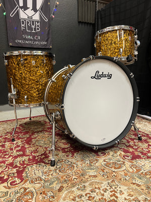 Ludwig NeuSonic 3pc Butterscotch Pearl Drum Set
