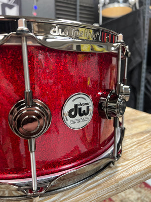 DW Collectors Red Sparkle 4pc Drum Set