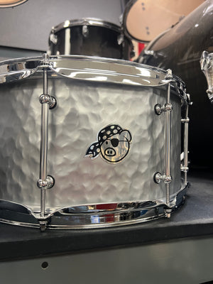 Pork Pie 14x6.5” Hammered Steel Snare Drum