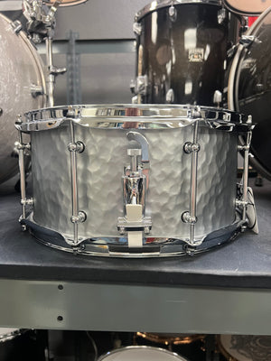 Pork Pie 14x6.5” Hammered Steel Snare Drum