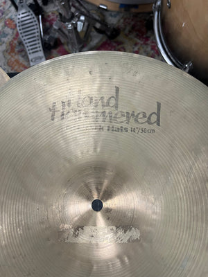 Sabian 14” Hand Hmmered Rock hi hat Cymbals