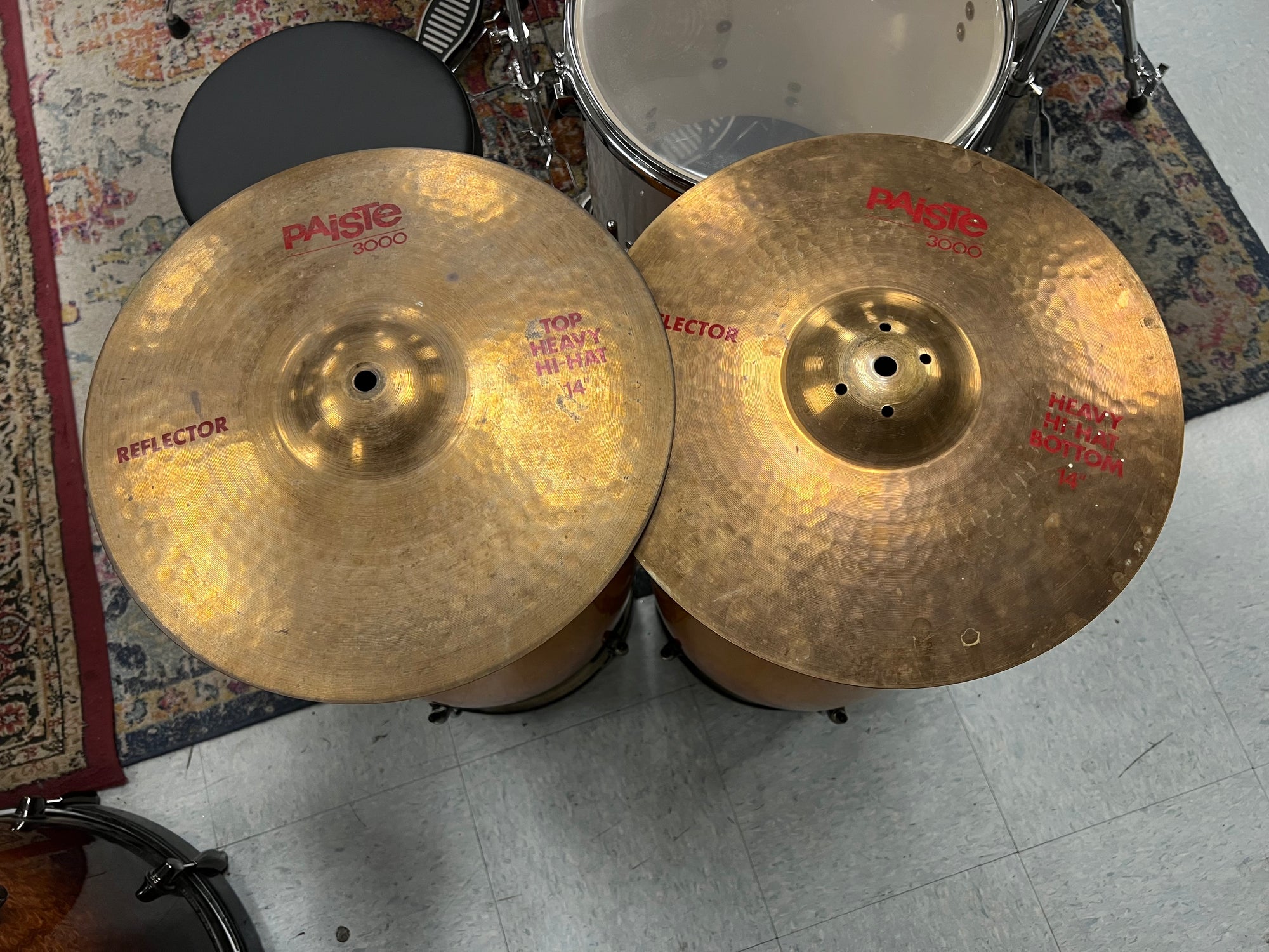 Paiste 14” 3000 Reflector heavy hi hat Cymbals