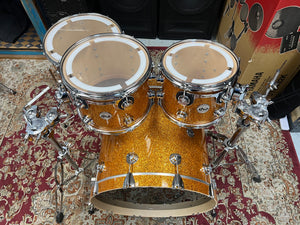 DW Collectors Burnt Orange Glass 4pc Drum Set