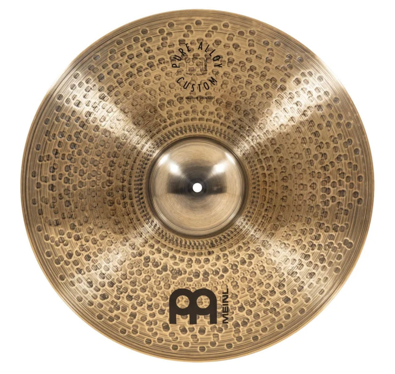 Meinl 20” Pure Alloy Custom Medium Thin Ride Cymbal