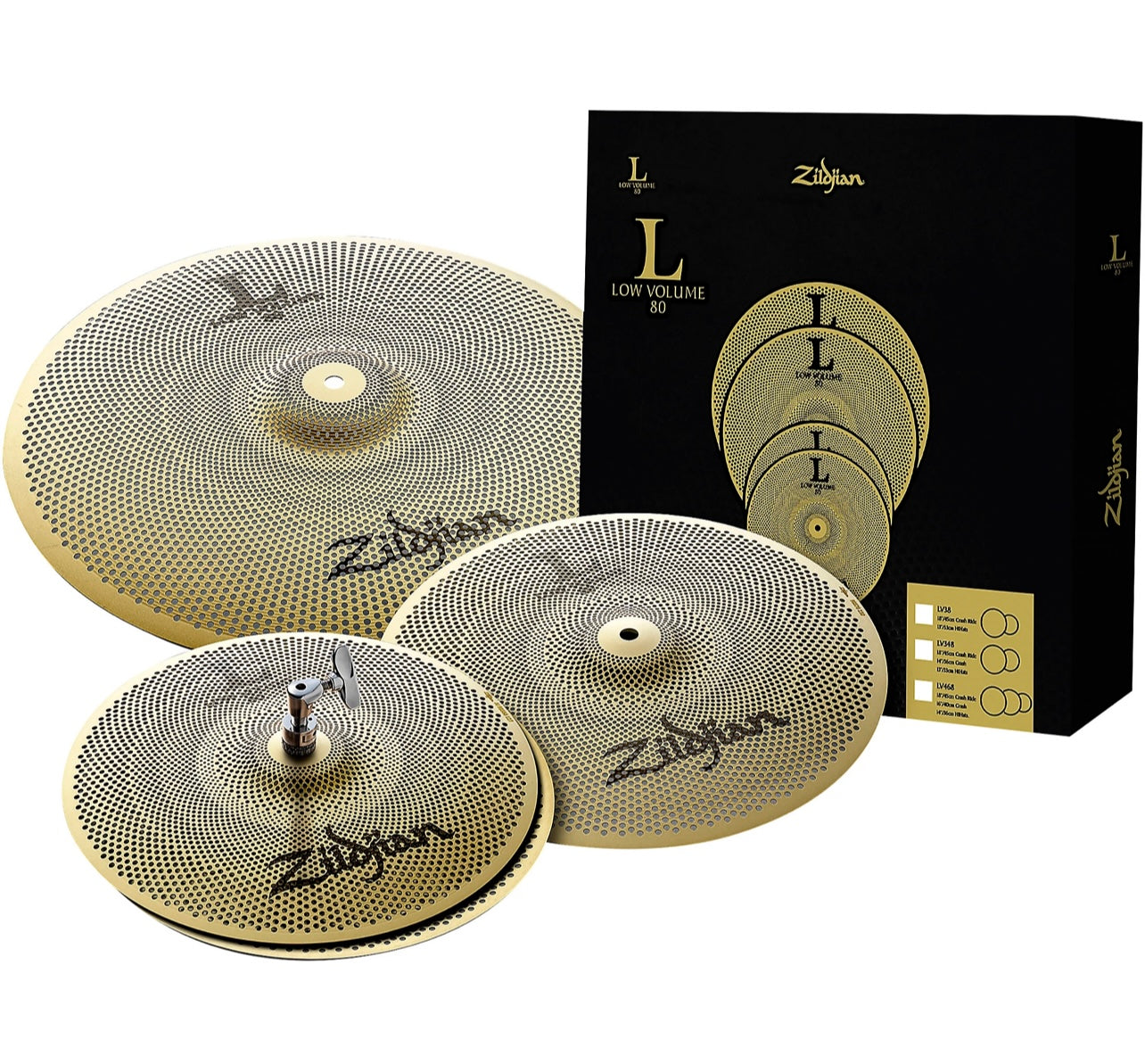 Zildjian Low Volume Cymbal Set LV348