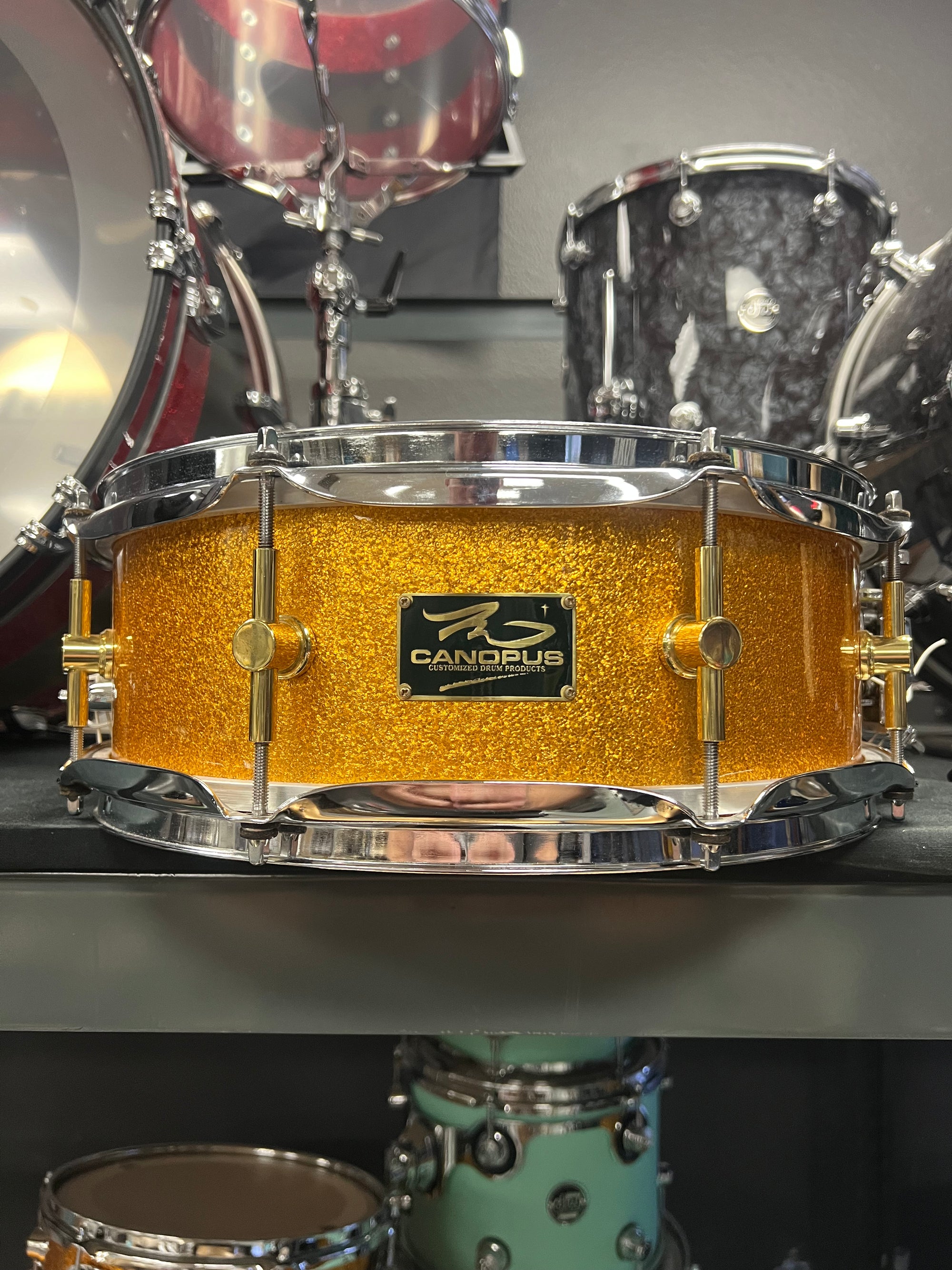 Canopus Gold Sparkle 14x5” Snare Drum