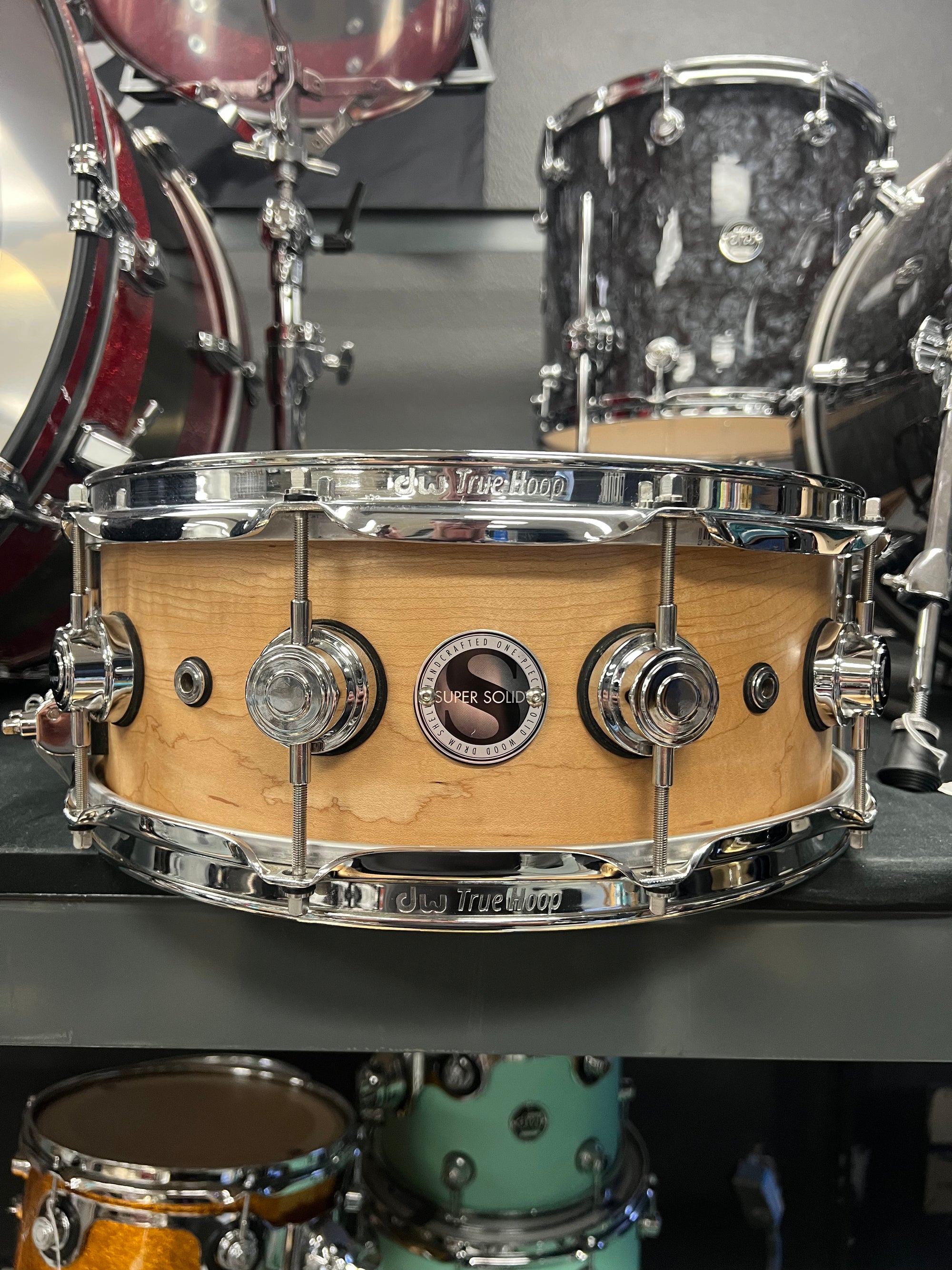 DW Collectors 14x5.5” Super Solid Snare Drum Natural Satin