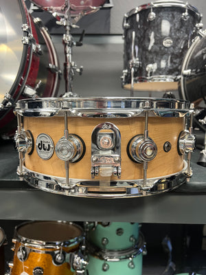 DW Collectors 14x5.5” Super Solid Snare Drum Natural Satin