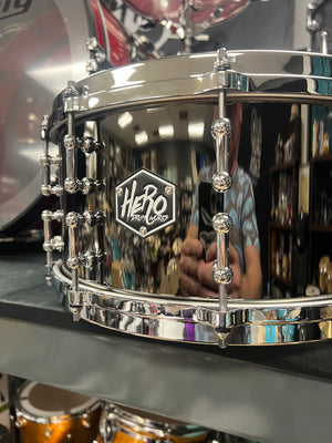 Hero Drum Works 14x6.5” Black Brass Snare