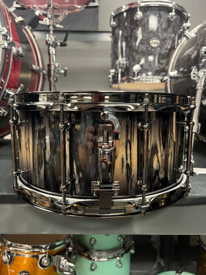 Hero Drum Works 14x6.5” Ebony Candy Black Burst Maple Snare