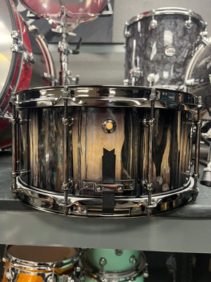 Hero Drum Works 14x6.5” Ebony Candy Black Burst Maple Snare