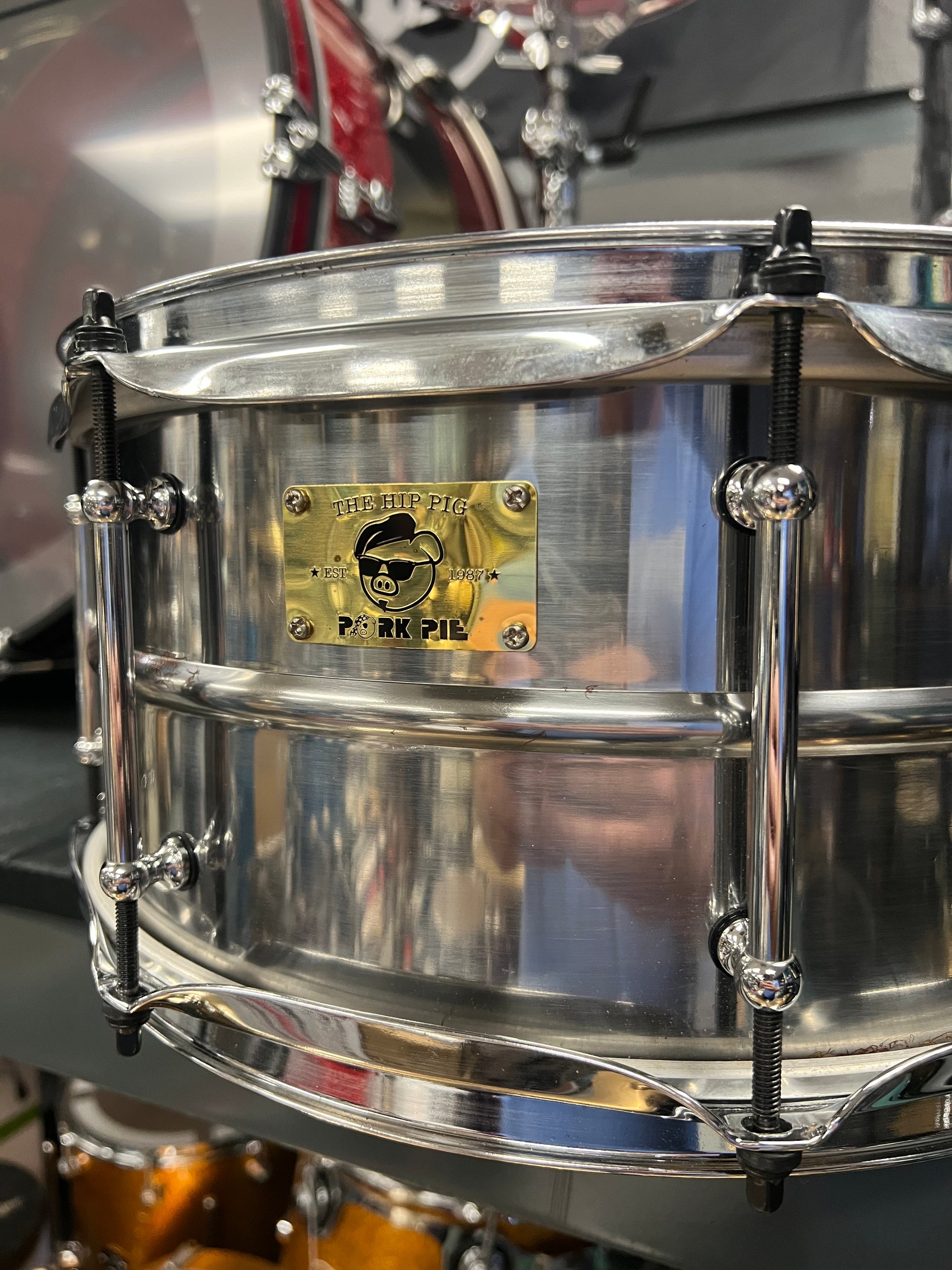 Pork Pie 14x6.5” Pig Iron Snare Drum