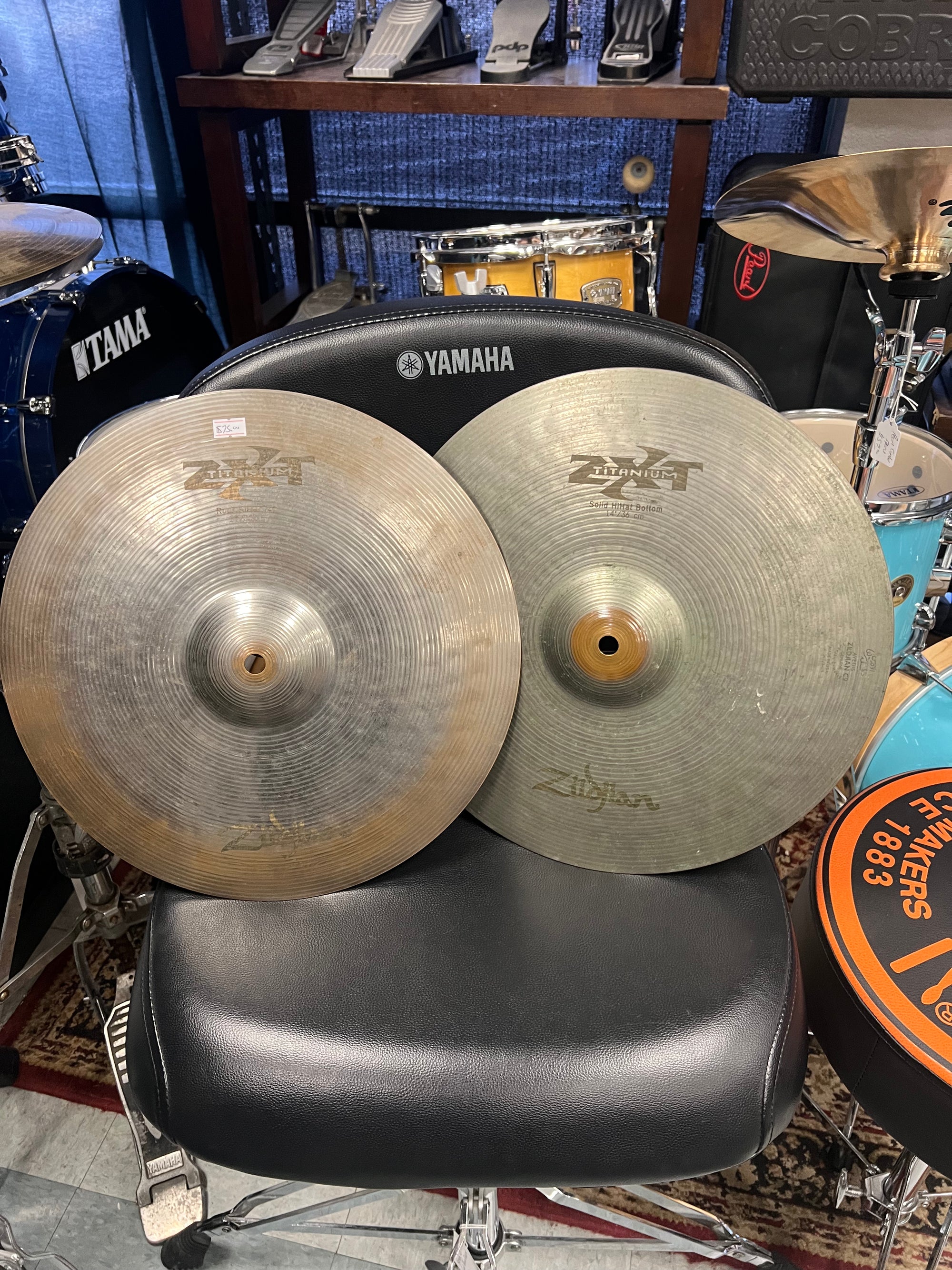 Zildjian 14” ZHT hi hat cymbals