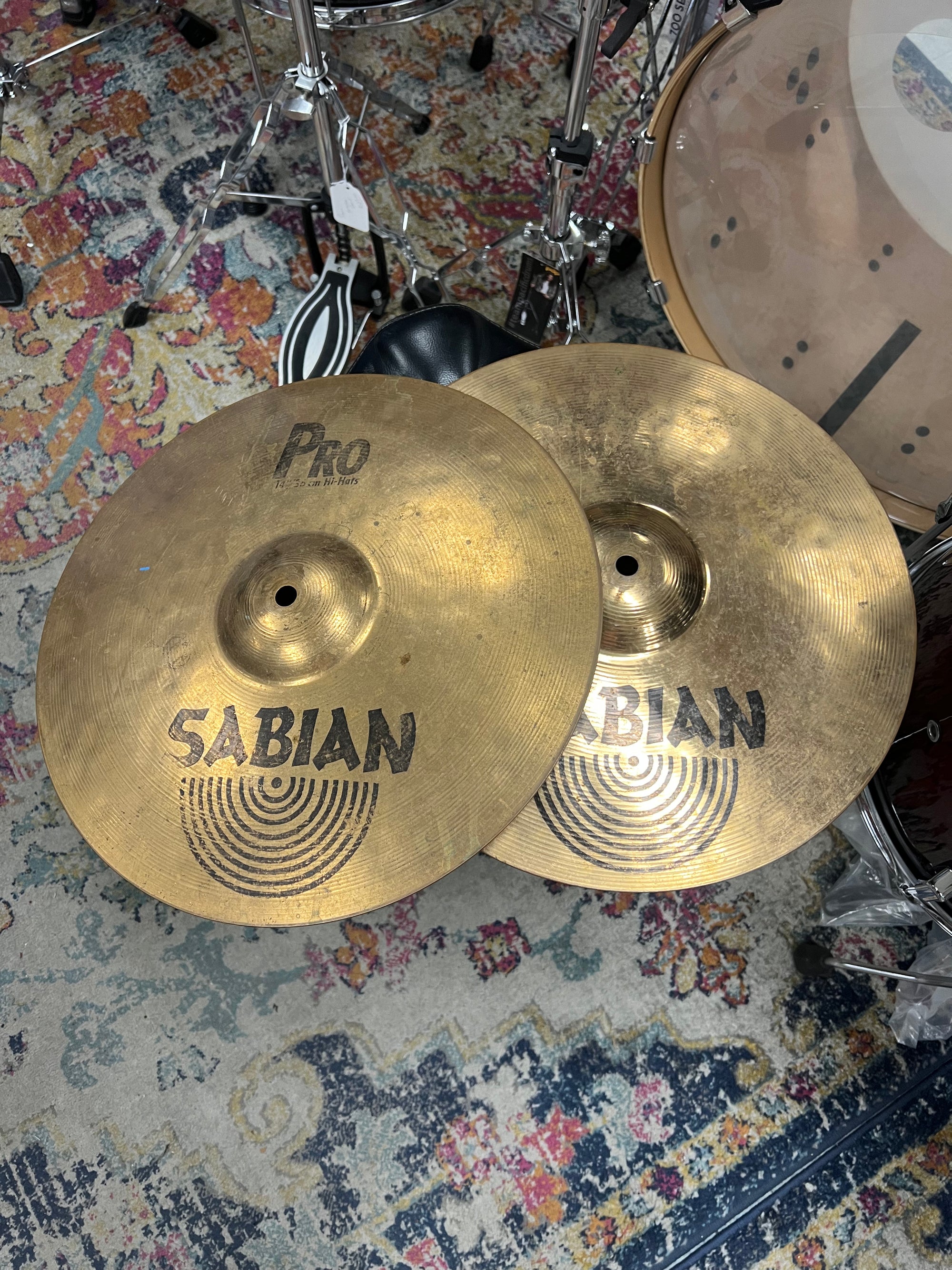 Sabian 14” B8 Pro hi hat Cymbals