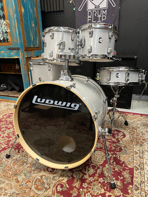 Ludwig Element Evolution 5pc Silver Sparkle Drum Set