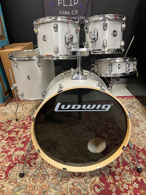 Ludwig Element Evolution 5pc Silver Sparkle Drum Set