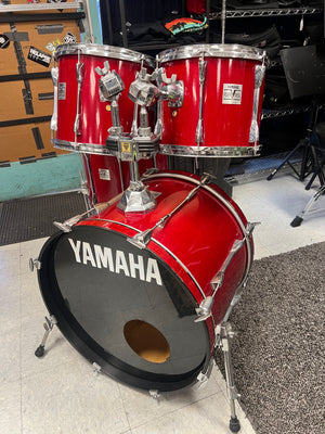 Yamaha Marble Red Power V Drum Set