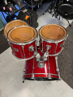 Yamaha Marble Red Power V Drum Set