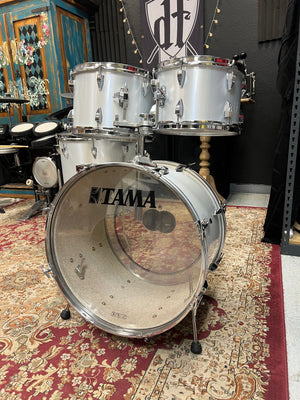 Tama Swingstar Metallic White 4pc Drum Set