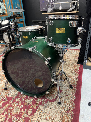 Mapex Dark Green Maple Drum Set