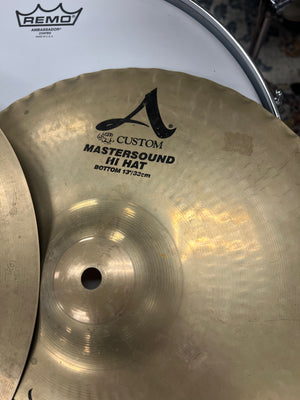 Zildjian 13” A Custom Mastersounds hi hat cymbals