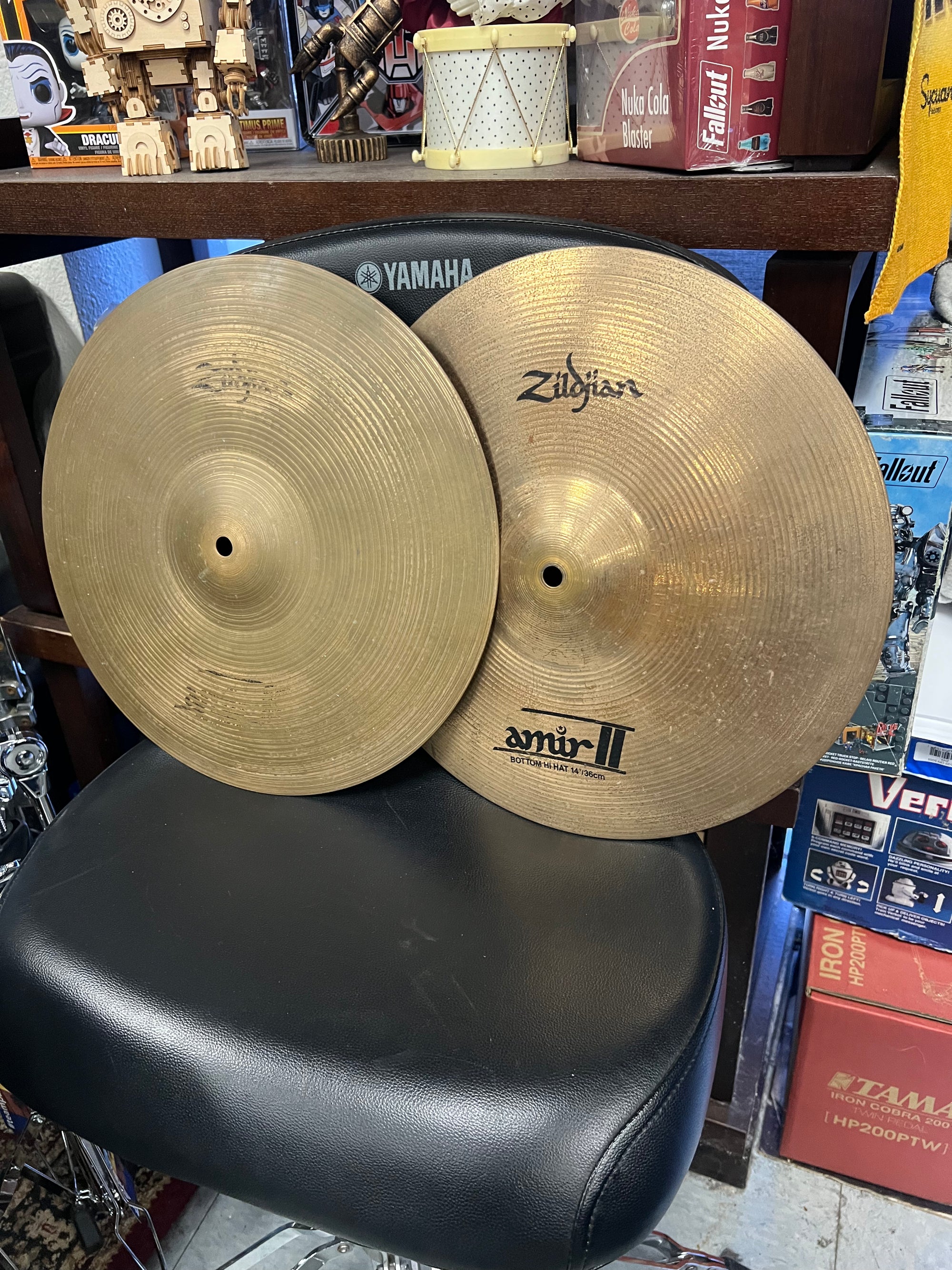 Zildjian 14” Amir II hi hat cymbals