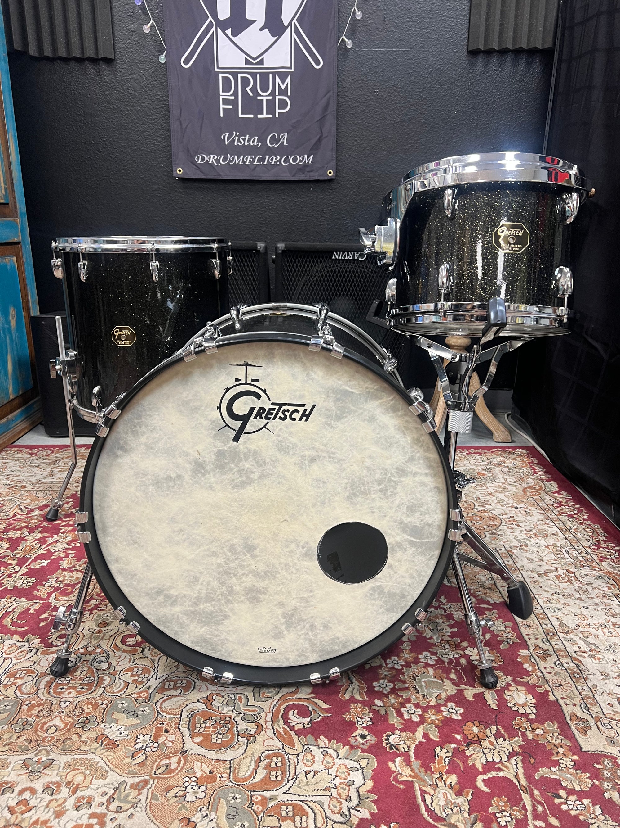 Gretsch USA Custom Twilight Sparkle 3pc Drum Set