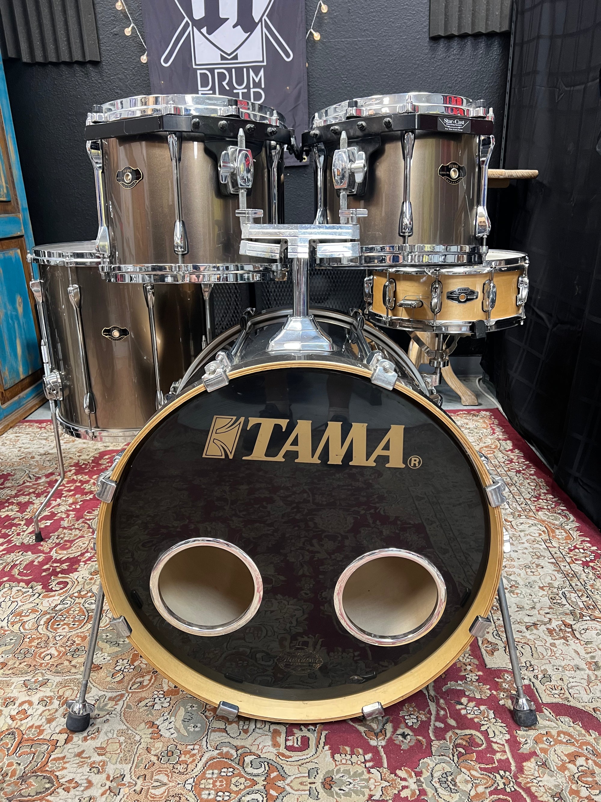 Tama Superstar 5pc Bronze Mist Metallic Drum Set