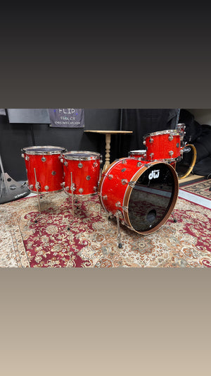 DW Contemporary Classic Burnt Orange Glass 5pc Drum Set