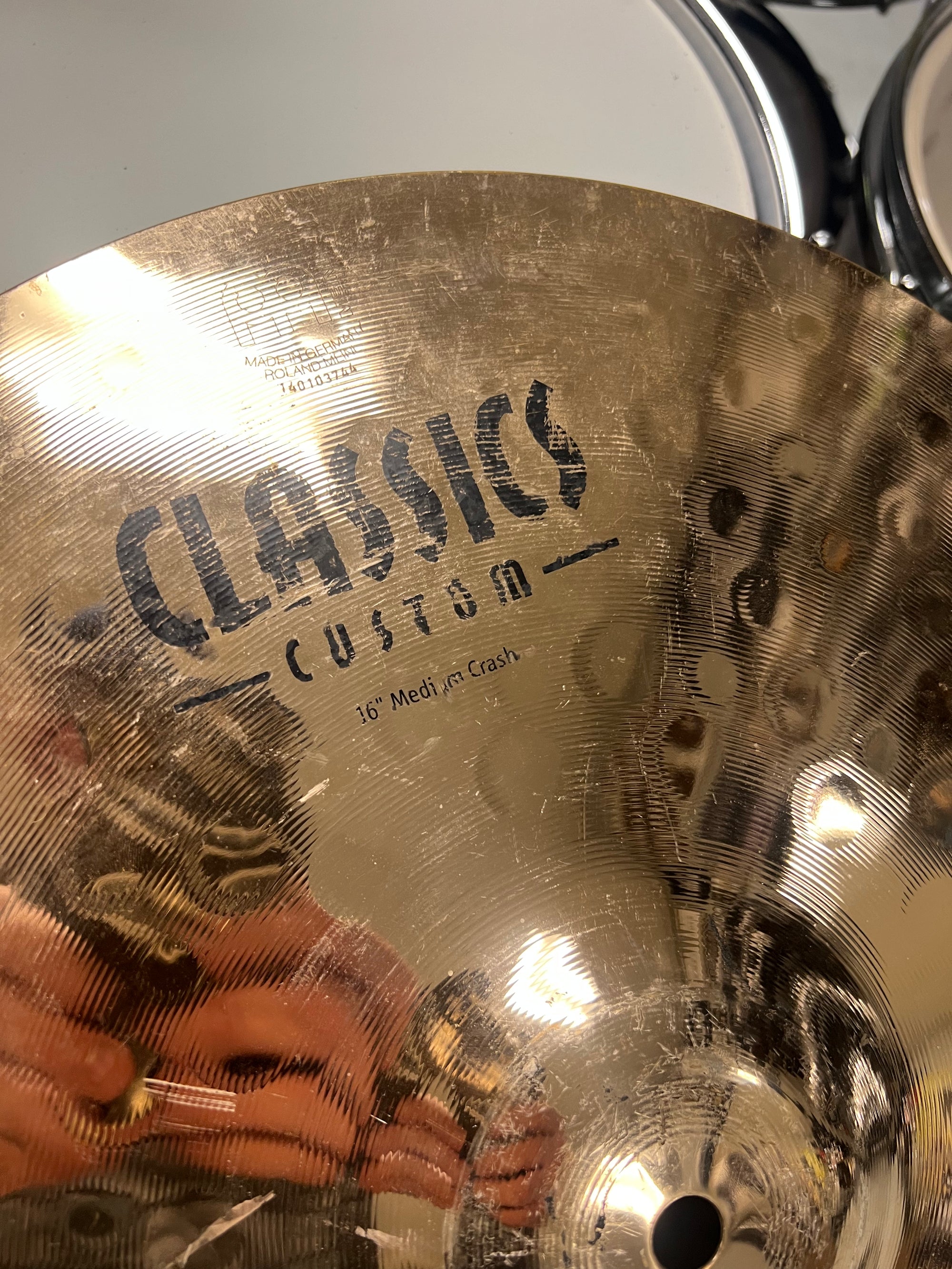 Meinl 16” Classics Custom Medium Crash Cymbal