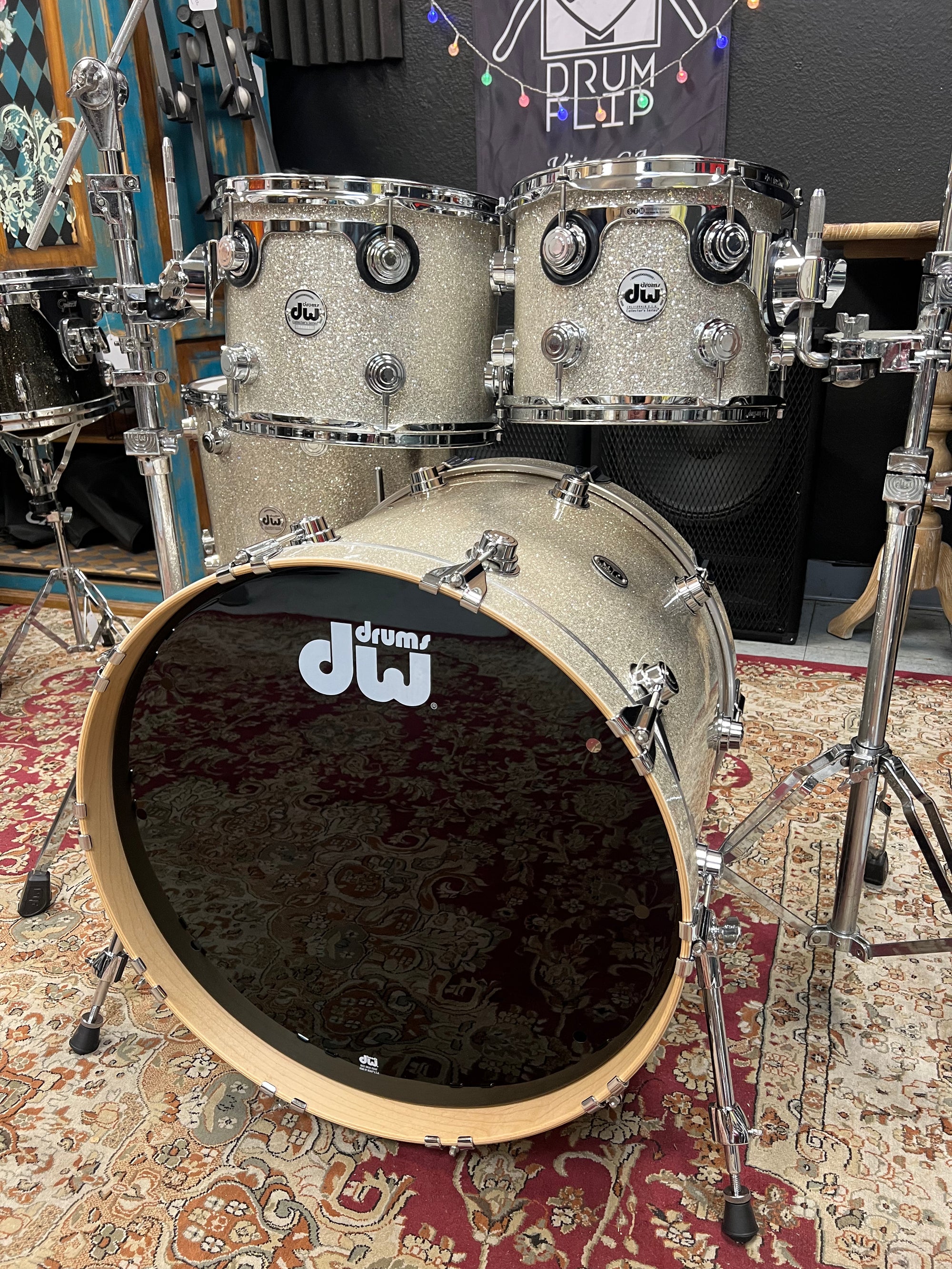 DW Collectors Broken Glass 4pc Drum Set