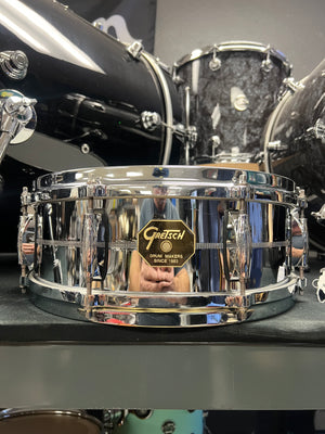 Gretsch USA Custom Chrome Over Brass 14x5” Snare Drum