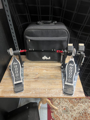 DW 8000 Double Bass Drum Pedals with Case