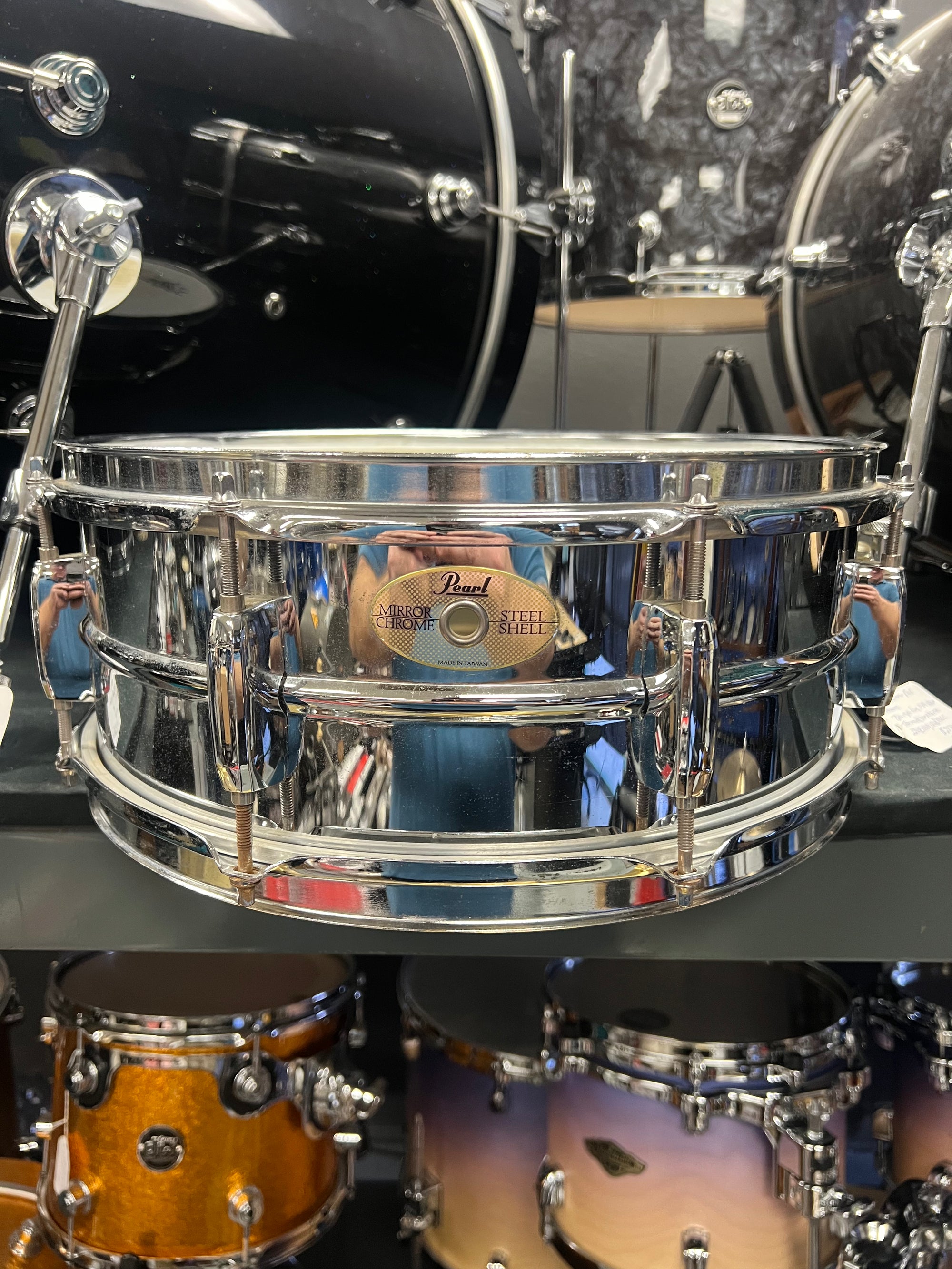 Pearl 14x5.5” Steel Snare Drum