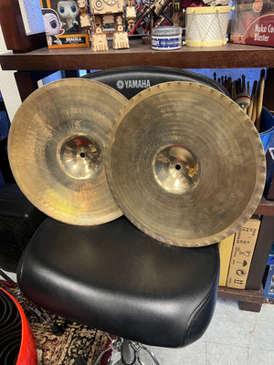 Zildjian 14” A Custom Mastersounds hi hat cymbals