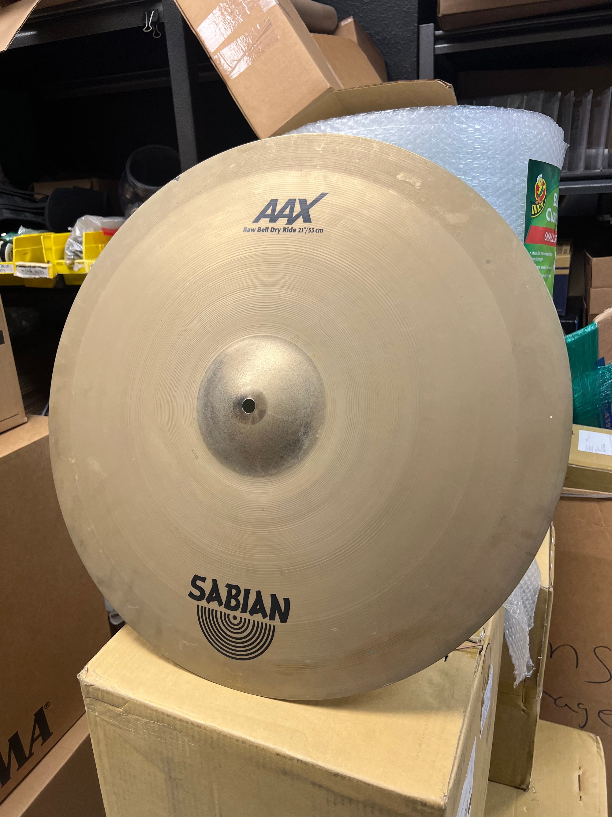 Sabian 21” AAX Raw Bell Dry Ride Cymbal