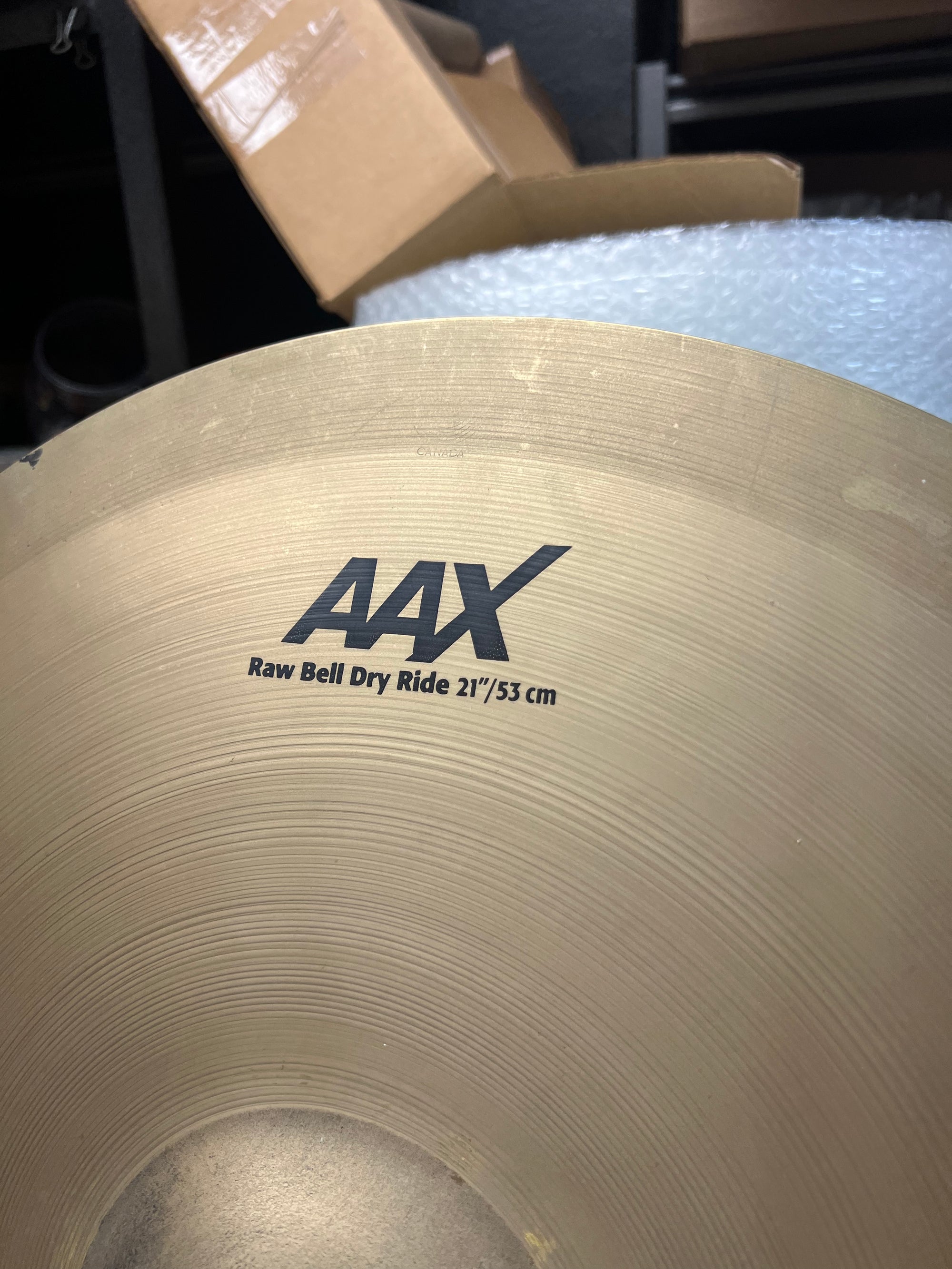 Sabian 21” AAX Raw Bell Dry Ride Cymbal