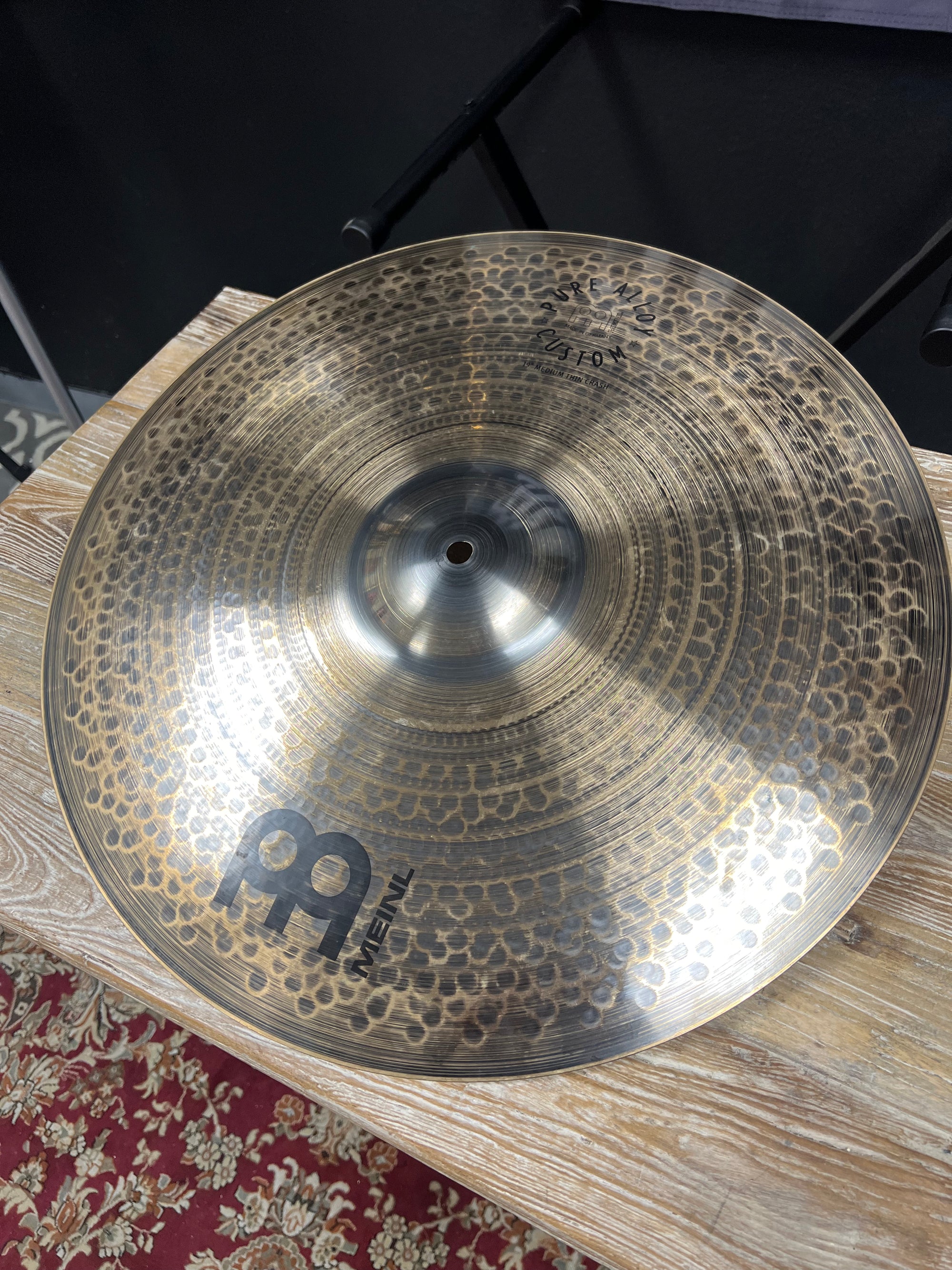 Meinl 19” Pure Alloy Custom Mediun Thin Crash Cymbal