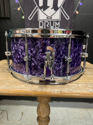 HHG Purple Pearl Snare Drum 14x7”