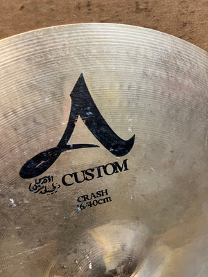 Zildjian 16” A Custom crash Cymbal