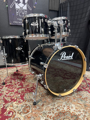 Pearl Export 5pc Jet Black Drum Set