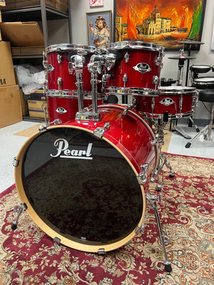 Pearl Export 5pc Red Drum Set