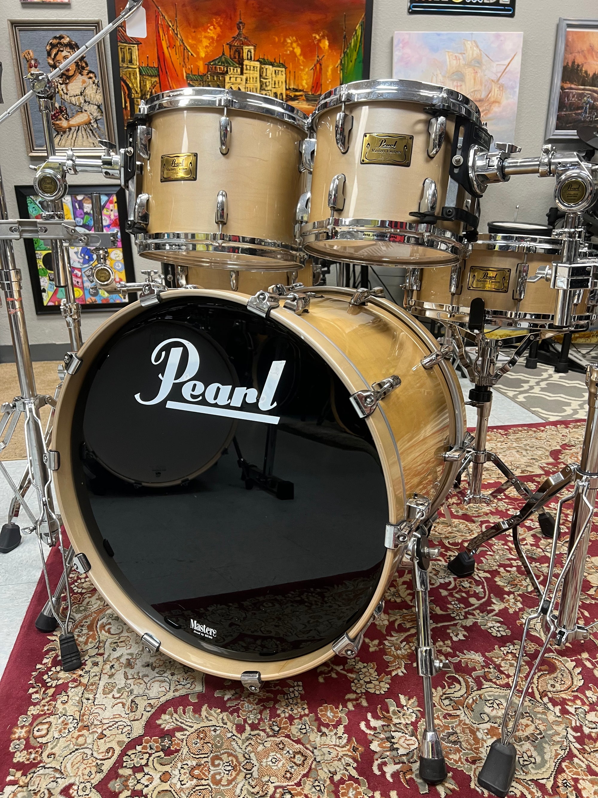 Pearl Masters Platinum Mist 5pc Drum Set