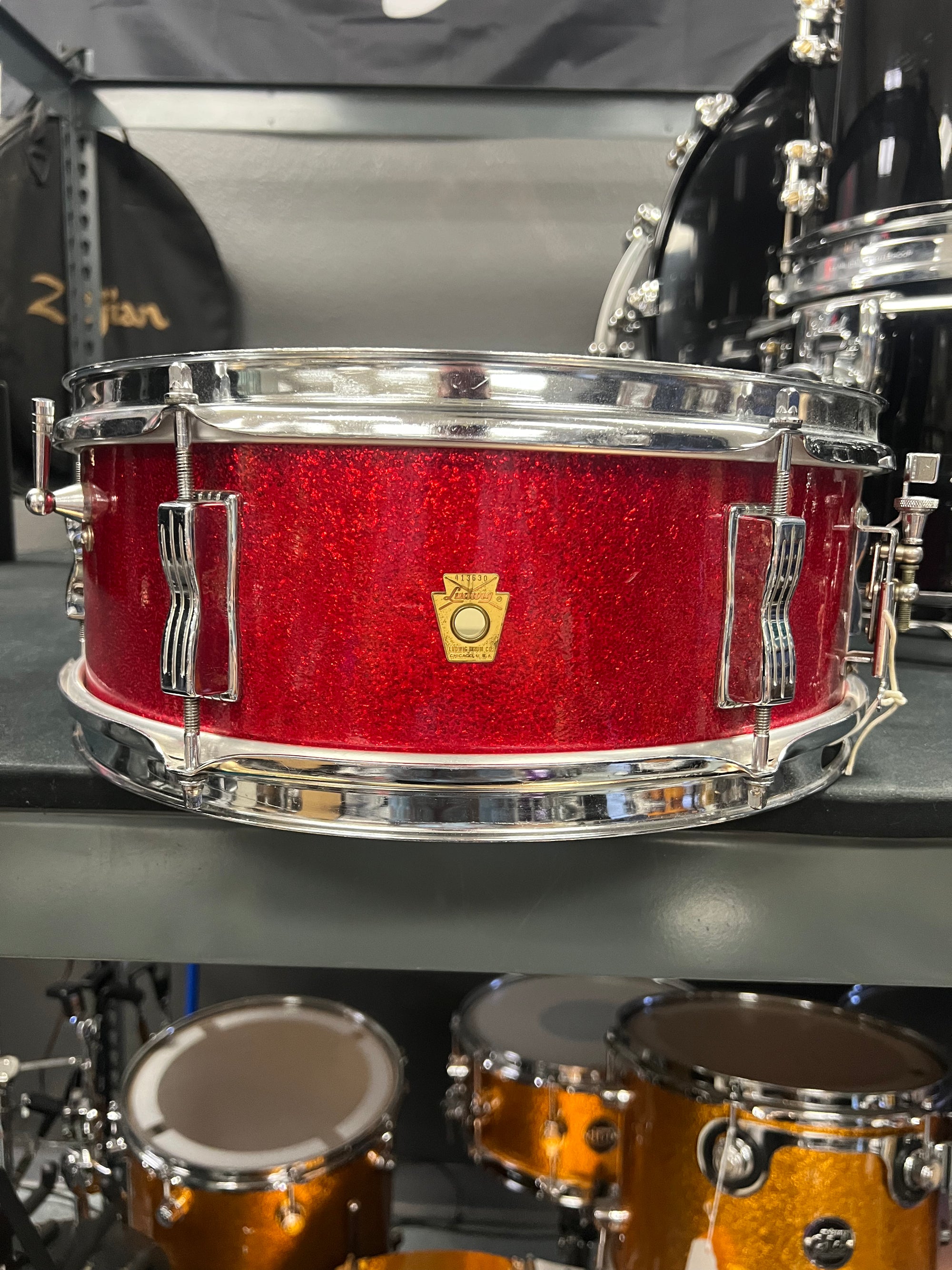 Ludwig Pioneer Red Sparkle 14x5” Snare Drum