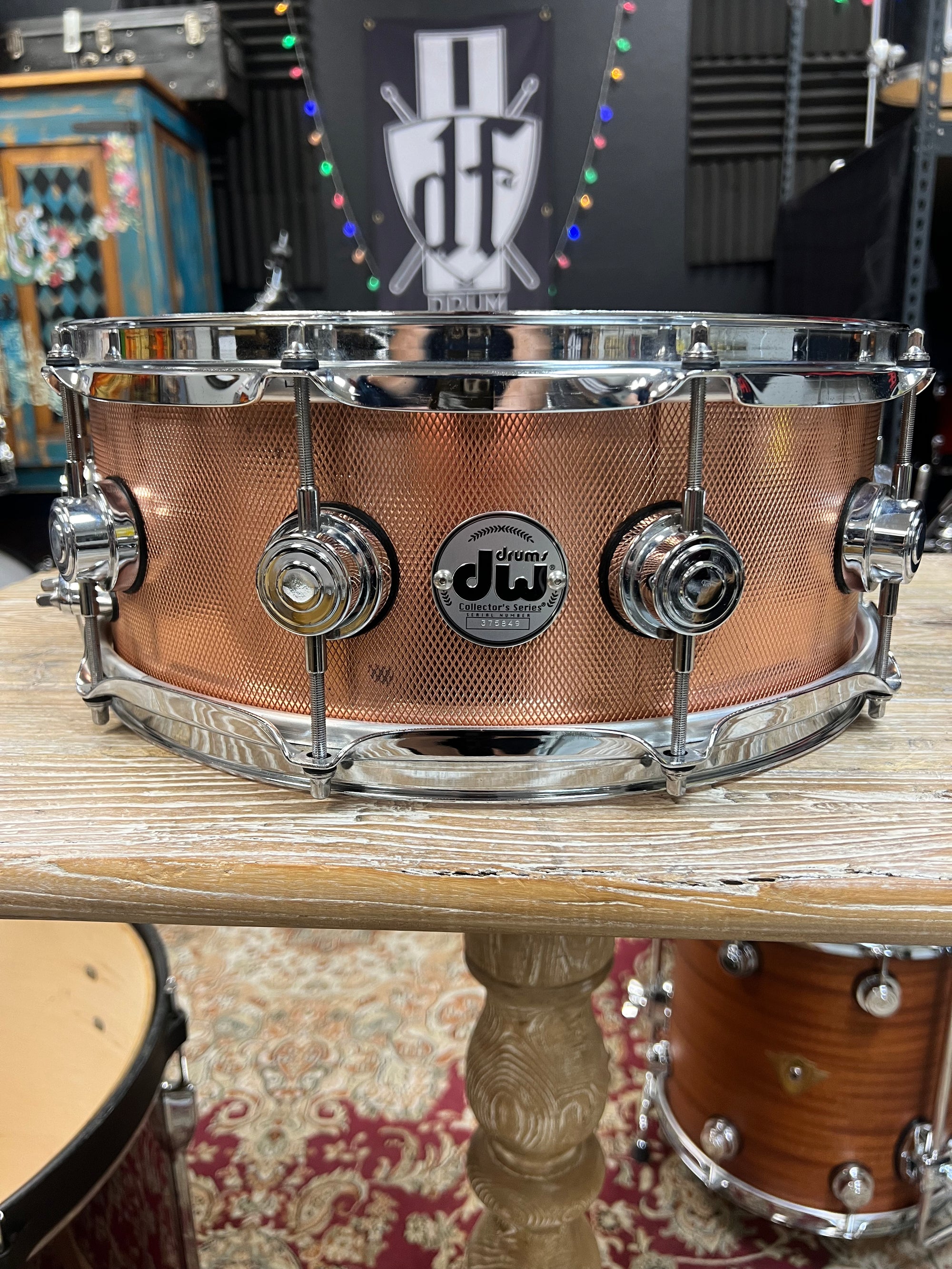 DW Collectors Knurled Copper 14x5.5” Snare Drum