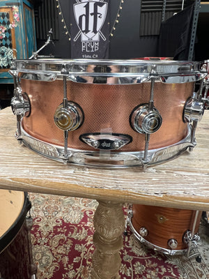 DW Collectors Knurled Copper 14x5.5” Snare Drum